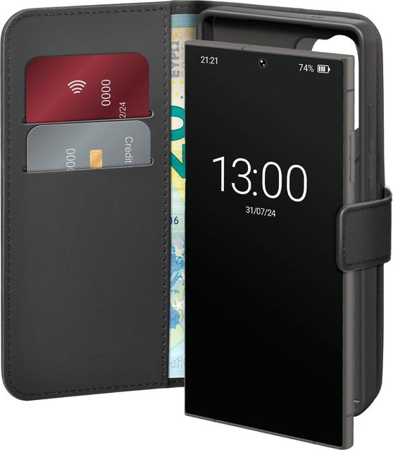 Case Wallet Stand für Samsung Galaxy S25 Ultra, Transparent - Bild 1