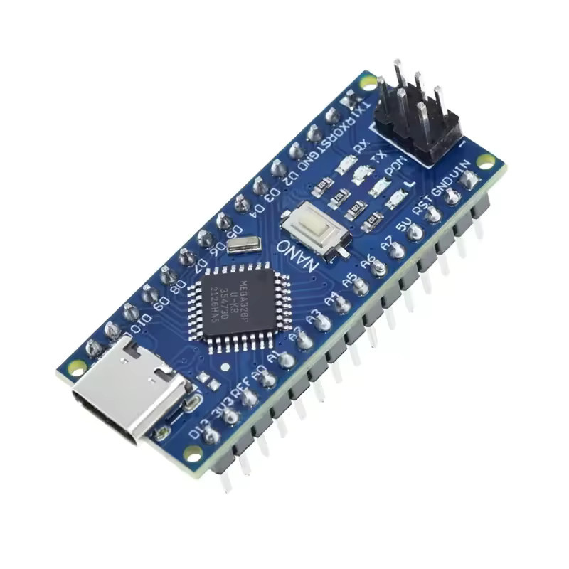 ZUIDID Nano 3.0 Typ-C Controller kompatibel mit Arduino Nano CH340 ATmega328P in Blau mit USB-C Anschluss - Bild 4