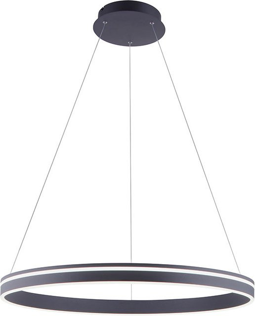 Paul Neuhaus Q-Vito LED-Pendelleuchte in Anthrazit, dimmbar mit Fernbedienung und Zigbee, Ringform, Durchmesser: 79,4 cm - Bild 1