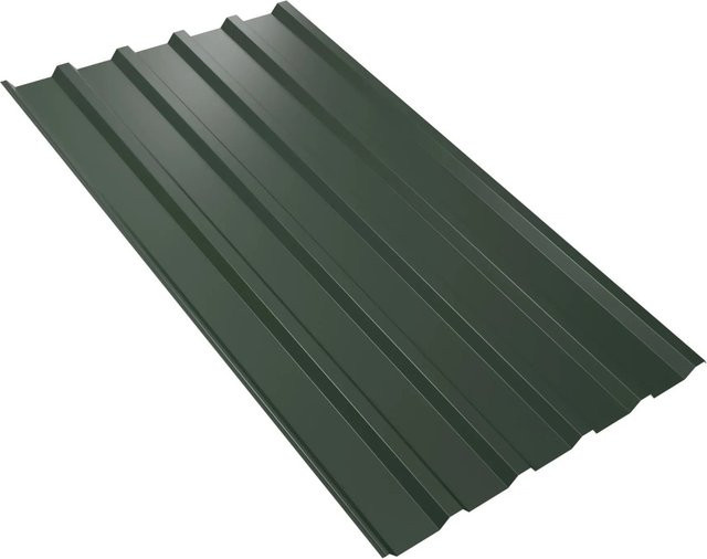 Weckman Trapezblech W35 aus Stahl in Nadelgrün, B: 107,0 cm, T: 185,0 cm, H: 0,75 cm - Bild 1