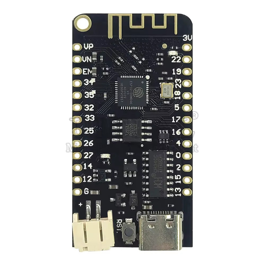 ESP32 BT WLAN MicroPython Development Board mit 4 MB Flash, Lithium-Batterie-Schnittstelle und USB Typ-C in Schwarz - Bild 3