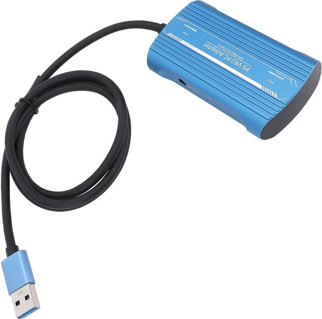OutsideWorld PC-Adapter Zubehörset für VR2 mit Netzteil und DisplayPort-Kabel in Schwarz und Blau - Bild 1