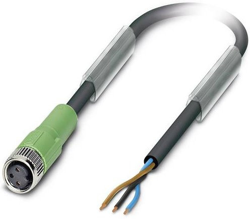 Phoenix Contact Sensor-Aktor-Steckverbinder M8 Buchse gerade, 3-polig, schwarz-grau, Länge: 10,00 m - Bild 1
