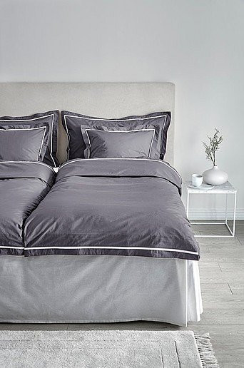 Jotex Bettbezug JASMINE aus Baumwollperkal, Grau, Modern, Plain - Bild 1