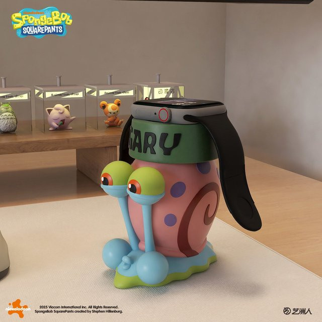 Potdemiel SpongeBob Schwammkopf Gary der Schnecke Universal-Ladeständer für Uhren, kreative Cartoon-Dekoration für deinen Schreibtisch, Mehrfarbig - Bild 1