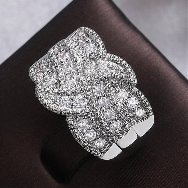 YIRAN Jewelry Ring, 925 Silber, Brillant, Zirkonia, Damen - Bild 1