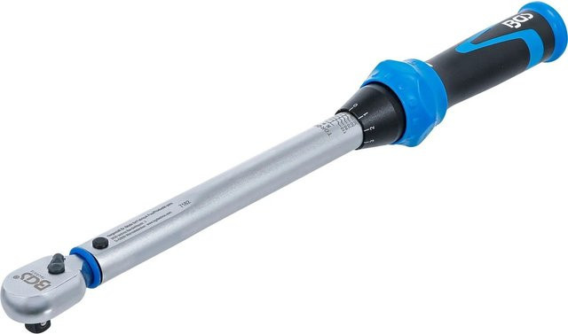 BGS Drehmomentschlüssel mit 3/8 Zoll Außenvierkant Abtrieb 10 mm, 20-120 Nm, Silber - Bild 1