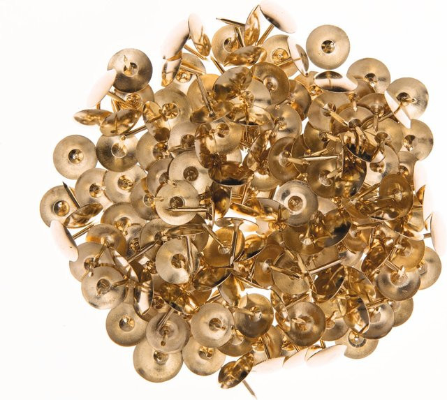 Rico Design Reißzwecken aus Metall in Gold, 150 Stück - Bild 1