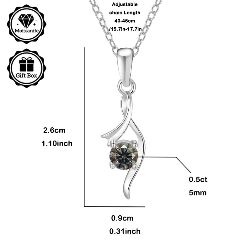 LAMVOICE Halskette, Silber, Moissanit, Damen - Bild 2