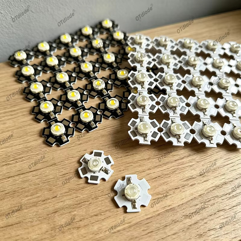 10 Stück LED-Chips auf Aluminium PCB mit 1W 3W 5W für DC 3,7V 5V 12V in Rot, Grün, Blau, Gelb und Multicolour - Bild 3
