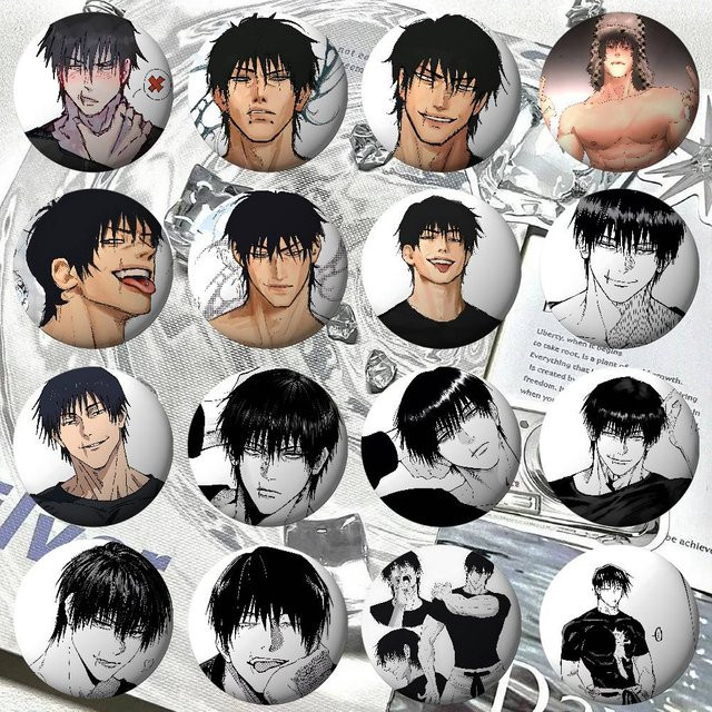 Anstecknadeln Fushiguro Toji, Metall, Unisex - Bild 1
