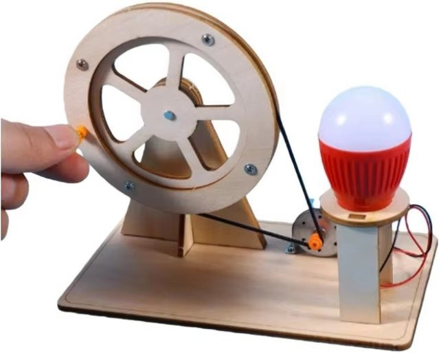 Meade DIY Handkurbel-Generator Wissenschafts-Set, Holz, Lernspielzeug - Bild 1