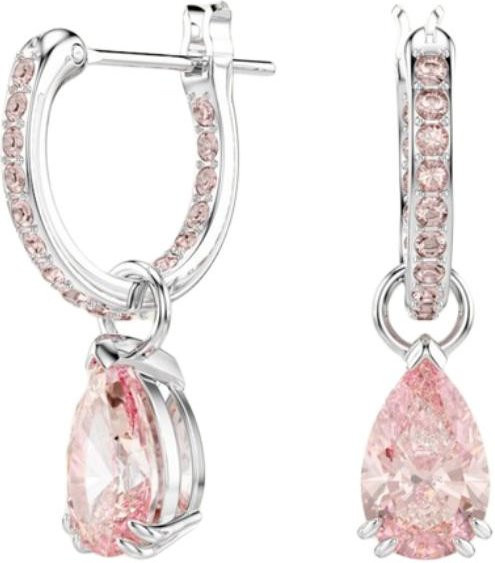 Swarovski Creolen, Kristall, Silber, Weiß, Damen - Bild 1