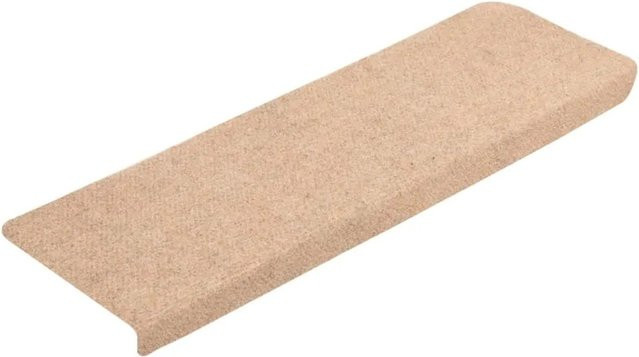 10er Set vidaXL Treppenmatten aus Nadelvlies in Braun, rutschfest und selbstklebend, B/T/H: 65 x 21 x 4 cm - Bild 1