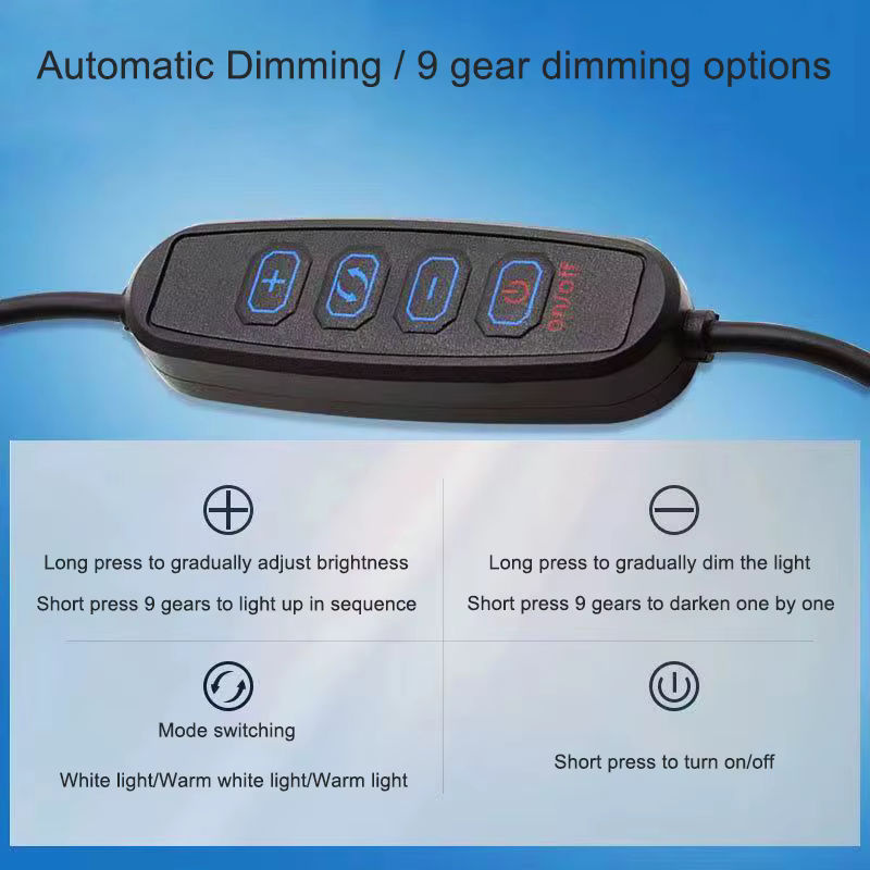 10 Stück JCD USB Dimmer-Controller 5V Schwarz mit 1,5m Kabel zur Steuerung von LED-Streifen und Lampen - Bild 3
