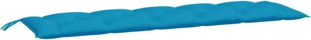 vidaXL Gartenbank-Auflage Hellblau aus Oxford-Gewebe, B/T/H: 180 x 50 x 7 cm - Bild 1