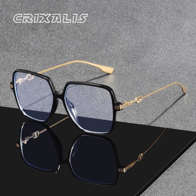 CRIXALIS Korrektionsbrille, Vollrand, Square, Kunststoff, transparent, Blaulichtfilter - Bild 1