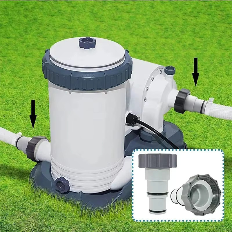 Intex Pool-Schlauchadapter als universeller Gewindeanschluss für oberirdische Poolpumpenfilter und Ersatzzubehör - Bild 2