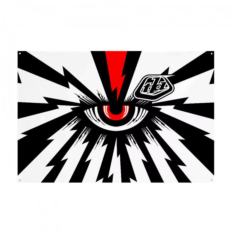 Troy Lee Designs T-Troy L-LeeS Flagge als dekorativer Wandbehang und Wandteppich für den Außenbereich - Bild 4