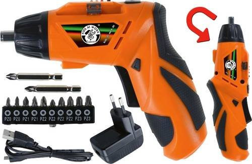 Vedes Kids at Work Akku Schrauber mit Lithium-Ionen-Akku in Orange - Bild 1