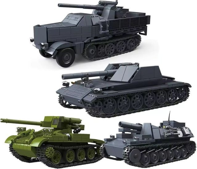 HYMILENARIO Weltkriegs-Armee Militärsoldaten Gepanzertes Fahrzeug Hauptkampfpanzer, Modellbausteine - Bild 1