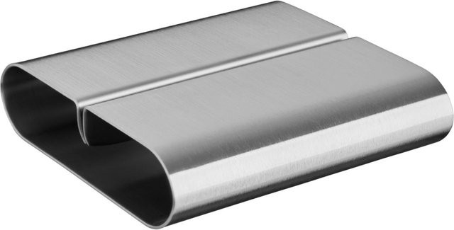 VEGA Tischkartenhalter aus Edelstahl in Silber, L x B x H: 8 x 7,5 x 2 cm - Bild 1