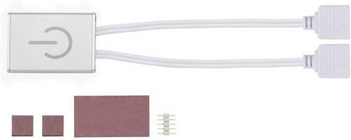 Paulmann MaxLED Touch Switch Dimmer Silber Metall B/H/T: 4.3 x 0.85 x 3 cm - Bild 1