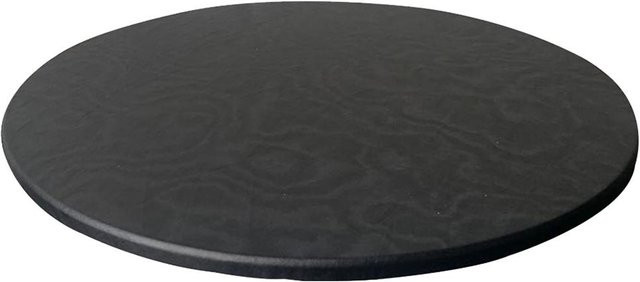 Wasserdichte und rutschfeste runde Tischdecke von Timeless Home in Schwarz mit Polyester-Rückseite, Durchmesser: 120 cm - Bild 1