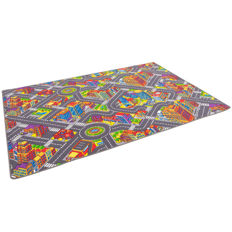Snapstyle Kinder Spielteppich Straßenteppich 3D Big City, Bunt, B/B: 100 x 100 cm - Bild 3