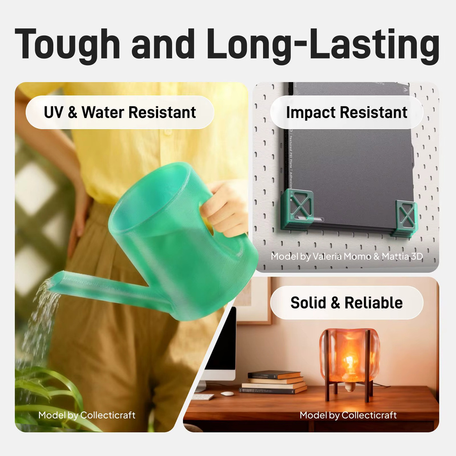 ELEGOO PETG Filament Transluzent Grau 1,75mm 1kg für FDM 3D-Drucker - Bild 2