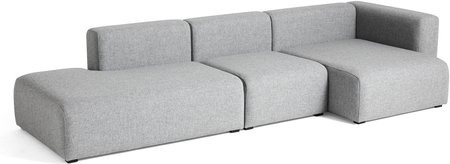 HAY Mags 3-Sitzer Right End Kombination 4 in Grau mit Federkern und Holzrahmen - Bild 1