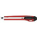Westcott Premium Cuttermesser mit 9 mm Klinge aus Carbonstahl in Rot und Schwarz mit Rastautomatik und Abbrechvorrichtung - Bild 2