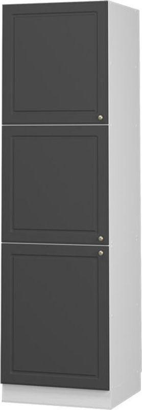Vicco Herdumbauschrank Fame-line Vorratsschrank in Landhaus-Optik, Anthrazit, Breite: 60 cm, Höhe: 206,8 cm, Tiefe: 58 cm - Bild 1