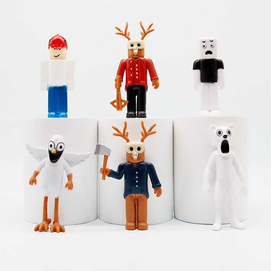 Fashnics 18-teiliges Set Actionfiguren Hirsch Eule Ziege PVC - Bild 2