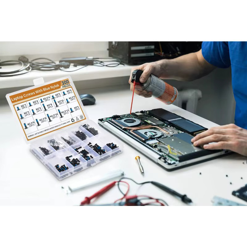 Schwarzes Kreuzschrauben-Set aus verzinktem Stahl für Elektronik-Reparaturen und Laptop-Ersatz, M2/M2.5/M3 Phillips-Schrauben - Bild 4
