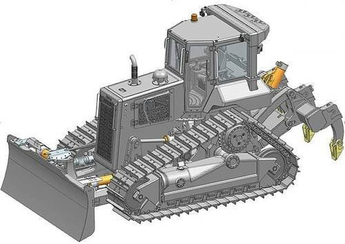 Thicon Models 58600 Planierraupe DT60 Elektro RC Funktionsmodell Bausatz im Maßstab 1:14 aus Edelstahl - Bild 1
