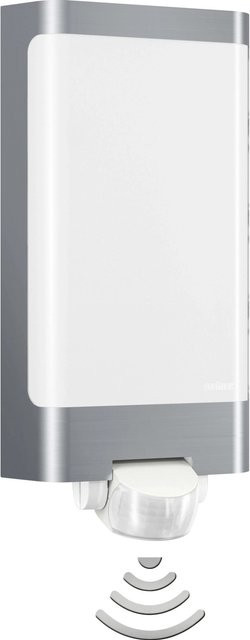 Steinel LED-Außenwandleuchte L 240 mit Bewegungsmelder in Edelstahl und Silberfarben - Bild 1