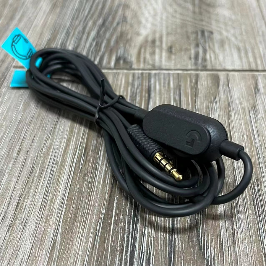 Logitech G Pro X Original Ersatzteil Set in Schwarz mit Scharnier Schnalle Adapter Empfänger Mikrofon Soundkarte und Audiokabel - Bild 3