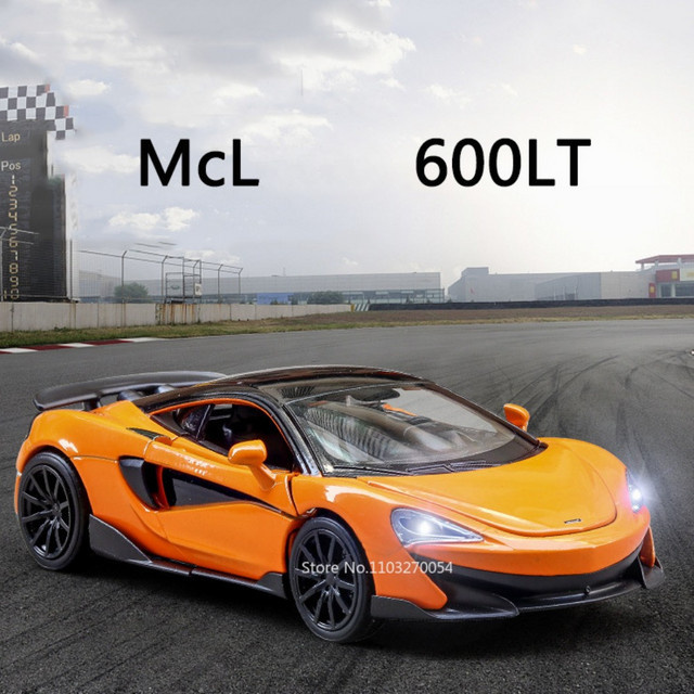 MAKEDA Mclen 600lt Spielzeug Modell Auto, 1:32, Metall, Sound und Licht, zurückziehen - Bild 1