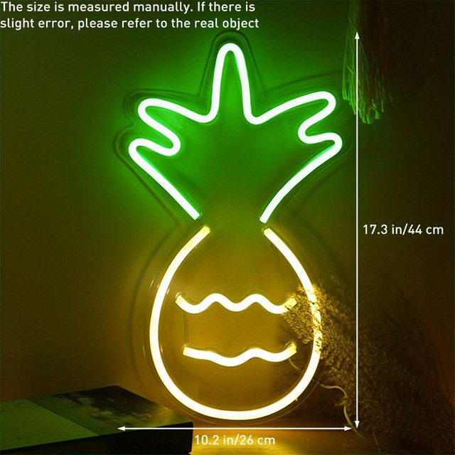 IWP Halloween Neon LED Wanddeko mit integriertem LED Licht für Kinderzimmer und Partys USB-betrieben - Bild 1