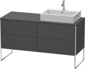 Duravit Waschtischunterschrank XSquare in Grau Matt, B/T/H: 140 x 77,8 x 53,8 cm - Bild 1