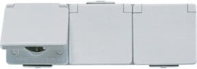 Jung SCHUKO-Steckdose 3-fach 16A 250V 623 W in Weiß - Bild 1