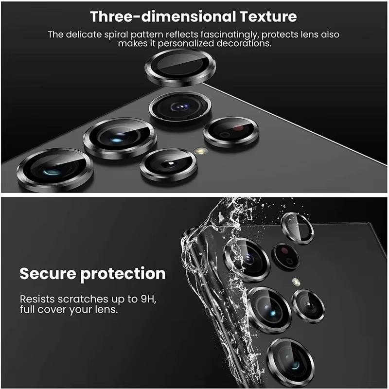 8K Ultra HD Metallring Kameraschutzglas für Samsung S26 S25 S24 Ultra Plus in Purple - Bild 3