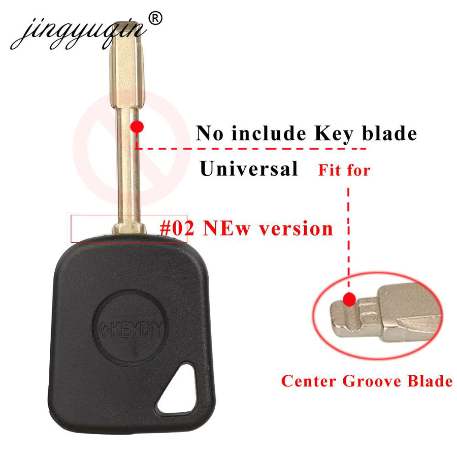 Jingyuqin Universal KEYDIY Transponder Auto Schlüssel Griff Fob Shell Fall in Schwarz für KD VVDI Schlüssel Klinge Kopf - Bild 2