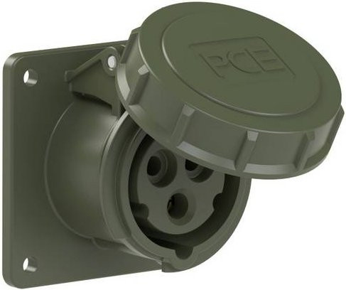 PC Electric Power Twist 3132-6.u CEE Anbaudose 32A 5polig IP67 in Bronze und Grün - Bild 1