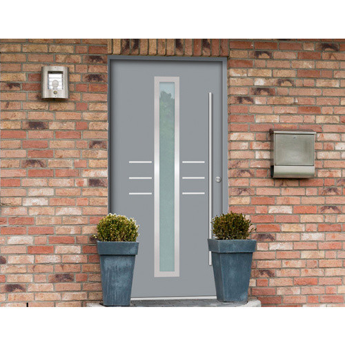 Splendoor Sicherheitshaustür OMIS Prime RC2 aus Aluminium mit Glaseinsatz in Verkehrs Grau, H x B x T: 210 x 110 x 7 cm - Bild 2