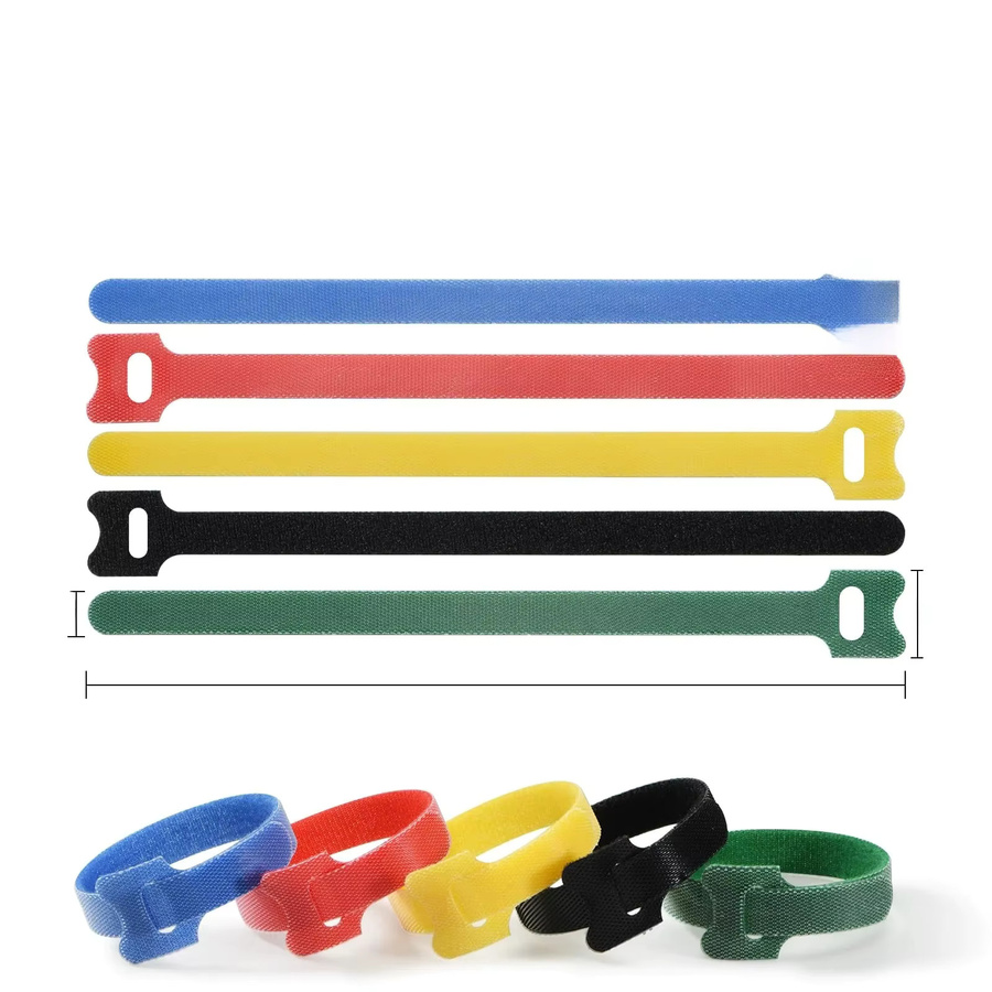 ELECAPITAL Wiederverwendbare Kabelbinder aus Kunststoff, 50 Stück, Mehrfarbig, Länge: 15,2 cm - Bild 5