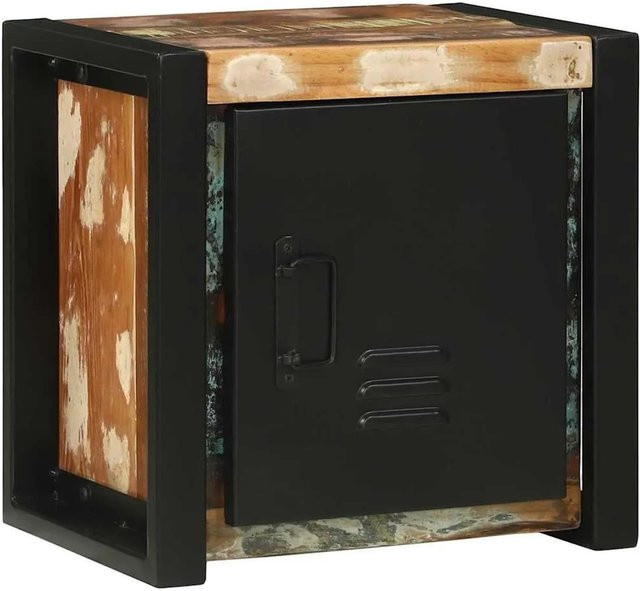 vidaXL Badezimmerschrank aus massivem Holz in Braun mit Regalfächern und Türen B/T/H: 40 x 30 x 10 cm - Bild 1