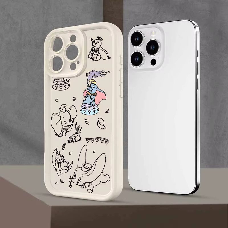 Dumbo Silikonhülle mit Augen-Design und Leiter-Motiv für Apple iPhone 11 bis 17 Pro Max - Bild 2