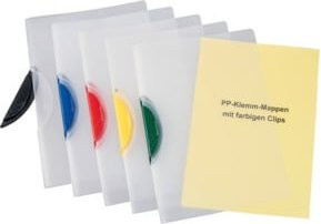 Eichner PP-Klemmmappen A4 in Blau, helltransparent, 0,45 mm Stärke - Bild 1